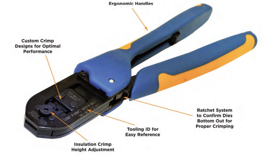TE Connectivity Zertifizierte tragbare Crimpwerkzeuge